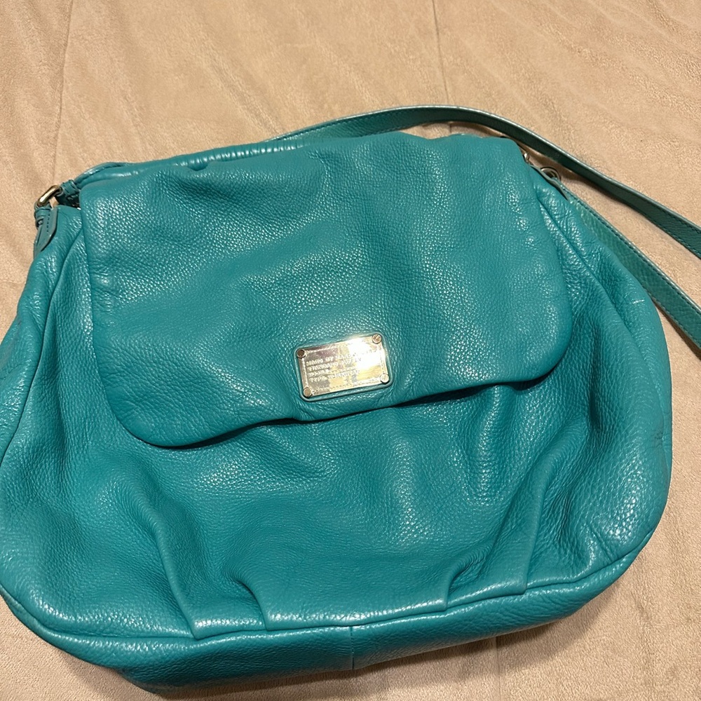 Marc jacobs teal handbag purse